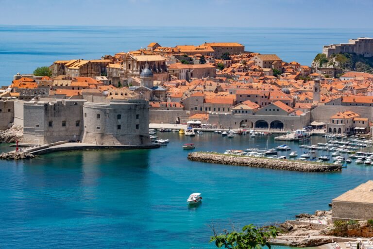 Dubrovnik old town walls and harbour