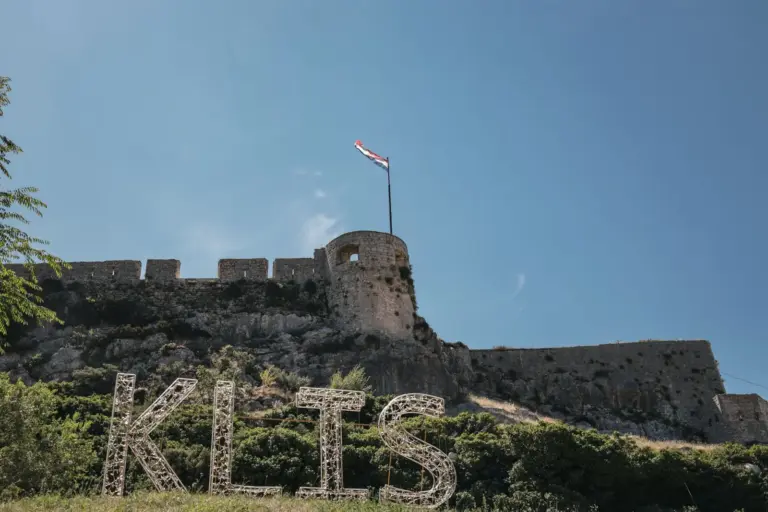 Klis Fortress on a hilltop above Split