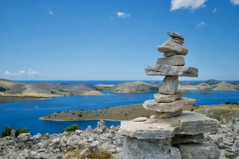 Kornati islands seen from the island of Žut