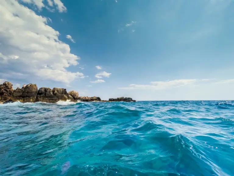 Clear water off Lokrum island near Dubrovnik