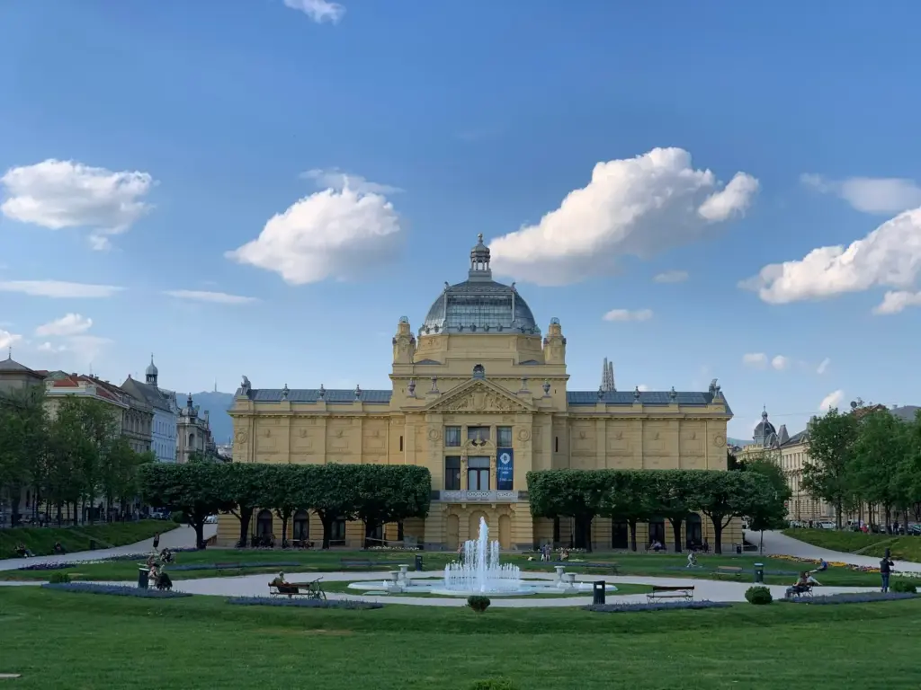 Art Pavilion on King Tomislav Square in Zagreb