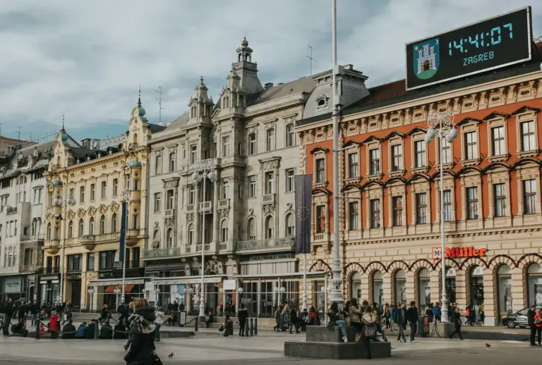 Ban Jelačić Square, the main square of Zagreb