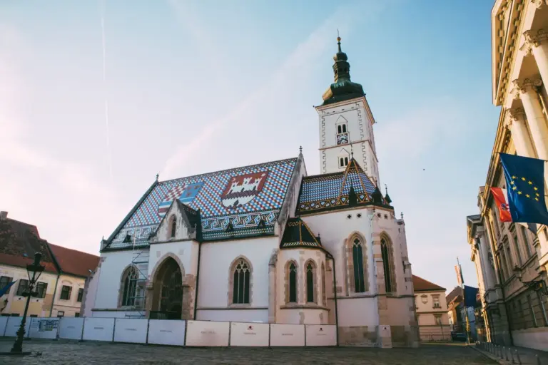 St Mark's Church with its tiled roof in Zagreb Upper Town